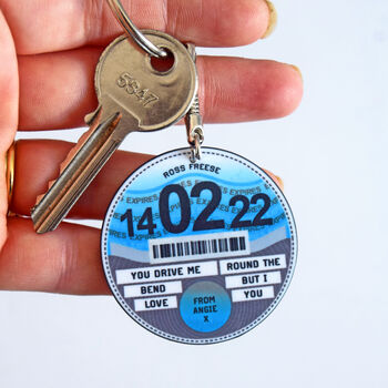 Personalised Tax Disc Keyring, 8 of 9
