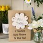 Personalised Teacher Thank You Wooden Flower Card, thumbnail 5 of 7