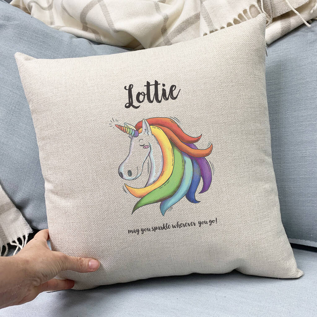 Personalised Unicorn Cushion, 1 of 7