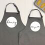Personalised Kids Aprons With Names In Circles, thumbnail 3 of 5