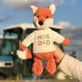 Father's Day Fox Soft Toy With 'Hero Dad' Jumper, thumbnail 1 of 3