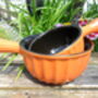 Set Of Two Reactive Glaze Brûlée Bowls In Spiced Orange, thumbnail 7 of 9