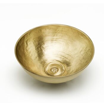 Solid Brass Vessel Sink For Kitchen And Bathroom, 400 Mm Diameter, 8 of 10