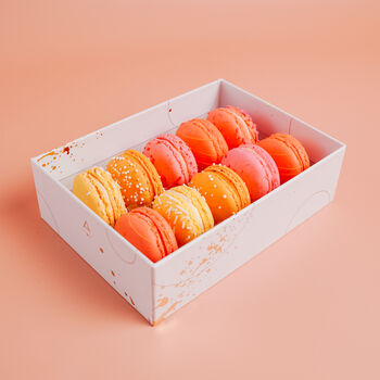 10 Piece Summer Fun And Fruity Macaron Gift Box, 3 of 4