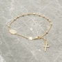 Delicate Rosary Chain Bracelet, thumbnail 8 of 9