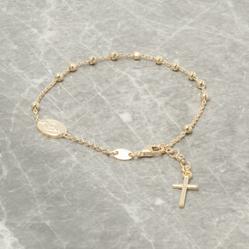Delicate Rosary Chain Bracelet, 8 of 9