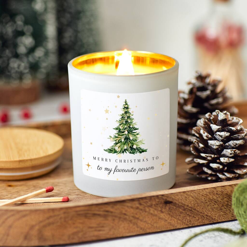 Christmas Tree Candle Gift Set For Favourite Person, Best Friend, 1 of 9