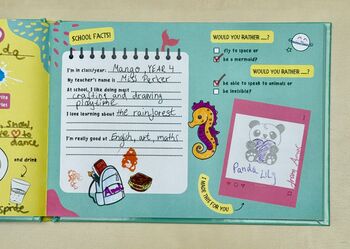 Friendship Memory Book For Kids | A5 School Keepsake And Activity Book For Friends, 7 of 12