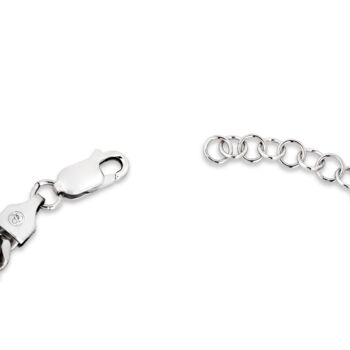 925 Sterling Silver Miami Cuban Rhodium Bracelet Chain For Men, 10 of 11