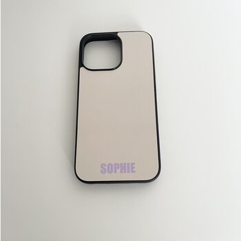 Lilac Personalised Name Phone Case, 2 of 2