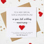 Personalised 2nd Wedding Anniversary Card For Husband Or Wife, thumbnail 3 of 6