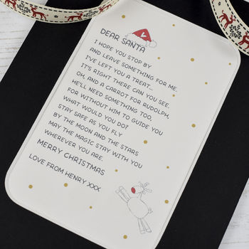 Personalised Christmas Eve Santa Letter Poem, 2 of 4