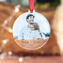 Personalised First Christmas Engaged Photo Bauble, thumbnail 3 of 5