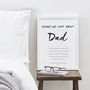 Personalised Things I Love About Dad Print, thumbnail 3 of 4