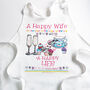 Personalised 'A Happy Wife' Apron, thumbnail 6 of 6