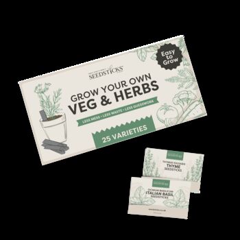 Personalised Grow Your Own Herb And Veg Kit With 25 Varieties, 10 of 12
