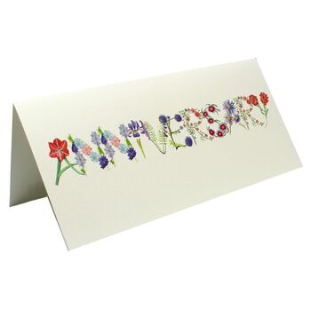 Botanical Anniversary Greetings Card, 2 of 3