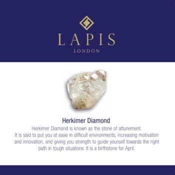 Double Terminated Herkimer Diamond Earrings, 4 of 5