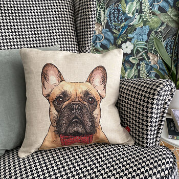 French Bulldog Cushion, 3 of 8