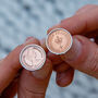 40th Birthday Halfpenny Coin Cufflinks, thumbnail 2 of 12