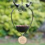 Personalised Heart Garden Bird Dish Father's Day Gift, thumbnail 1 of 6