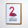 Flamingo Birthday Card, thumbnail 2 of 2