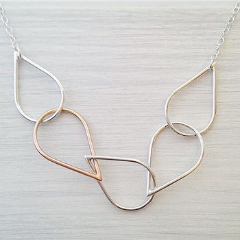 Silver Raindrop Chain Necklace, 4 of 5