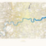 Metallic Gold London Street Map Print, thumbnail 3 of 4