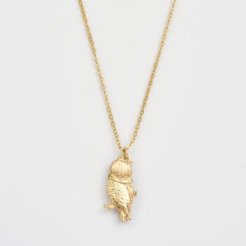 Cosy Owl Gold Chain Necklace, 4 of 8