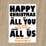 Personalised Family Christmas Card With Names, thumbnail 4 of 8