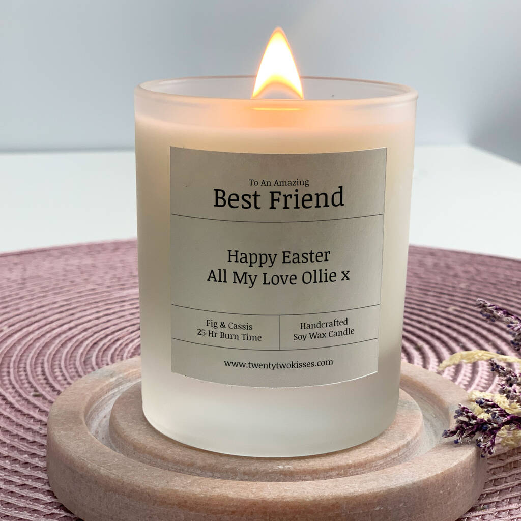 Personalised Easter Gift Candle Amazing Best Friend