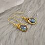 Labradorite Cute Dangle Silver Earrings, thumbnail 3 of 8