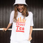 Chippy Tea Women’s Slogan T Shirt With Chips Graphic, thumbnail 2 of 3