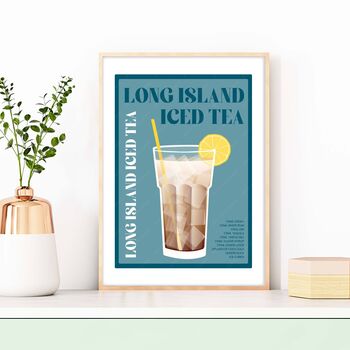 Long Island Iced Tea Cocktail Print, 2 of 6