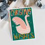 Christmas Wishes Swan Card, thumbnail 3 of 3