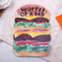 Funny Father's Day Card For Dad With Burger Design, thumbnail 2 of 4
