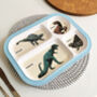 Children's Dinosaur Design Melamine Food Tray, thumbnail 6 of 6
