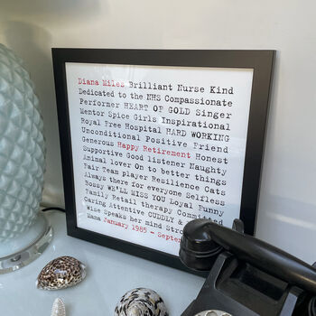 Personalised Leaving Gift And Retirement Print, 4 of 5