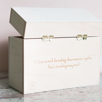 Personalised Wedding Photo Keepsake Box, 3 of 6