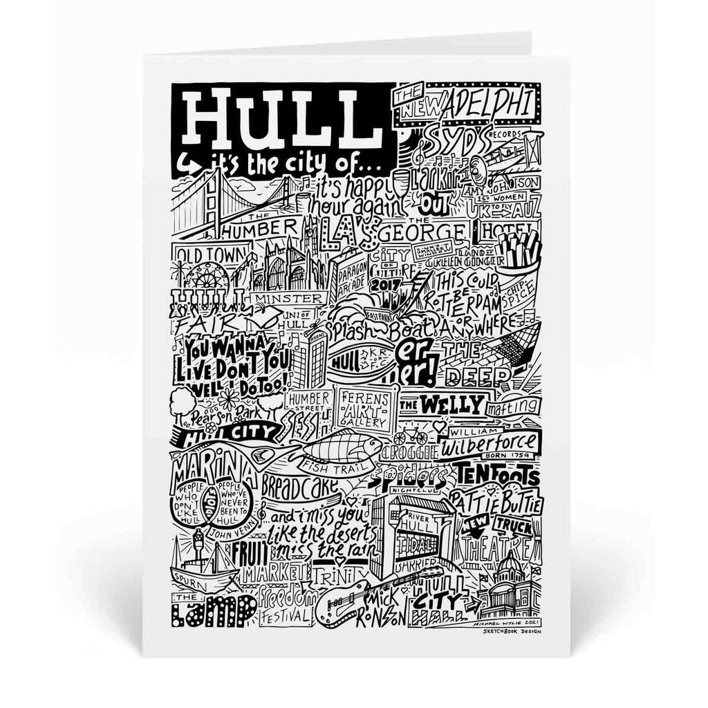 Hull Landmarks Greetings Card, 1 of 3