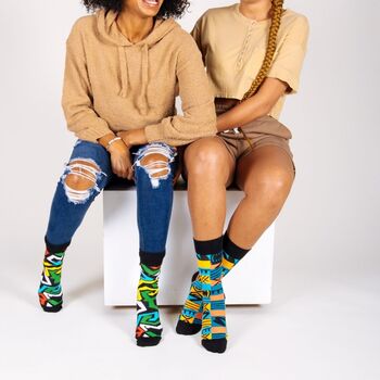 Afropop Socks Gift Set Mystery Pack Of Three Socks, 4 of 7