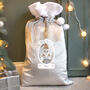 Personalised Christmas Gonk Luxury Silver Grey Sack, thumbnail 1 of 3