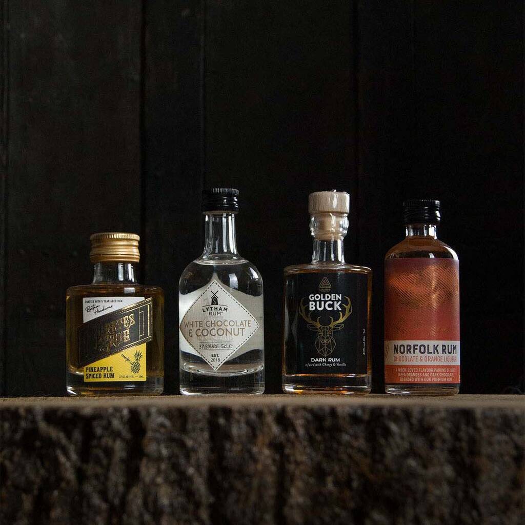 Flavoured Rum Taster Set Gift Box Three By The Rum Company
