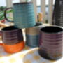 Set Of Four Reactive Glaze Brûlée Mugs In Assorted Alternative Glazes, thumbnail 10 of 11