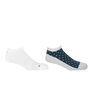 Organic White And Polka White Men's Trainer Socks, thumbnail 1 of 8