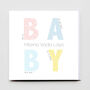 Personalised New Baby Greeting Card, thumbnail 1 of 3