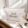 Nail Things Canvas Pouch, thumbnail 1 of 2