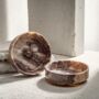 Handcrafted Afyon Red Marble Bowl – 14cm, thumbnail 3 of 6