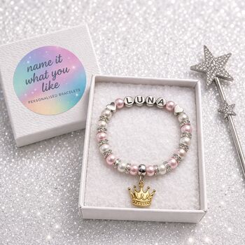 Personalised Princess Bracelet Fairy Keepsake Birthday Gift For Girls, 2 of 12