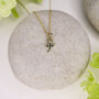 Solid 14ct Gold Mini Dragonfly Necklace, thumbnail 4 of 4